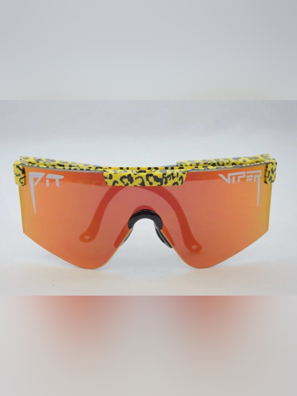 Pit Viper The Carnivore 2000 Sunglasses Safety Cheetah Orange Mirror Lens